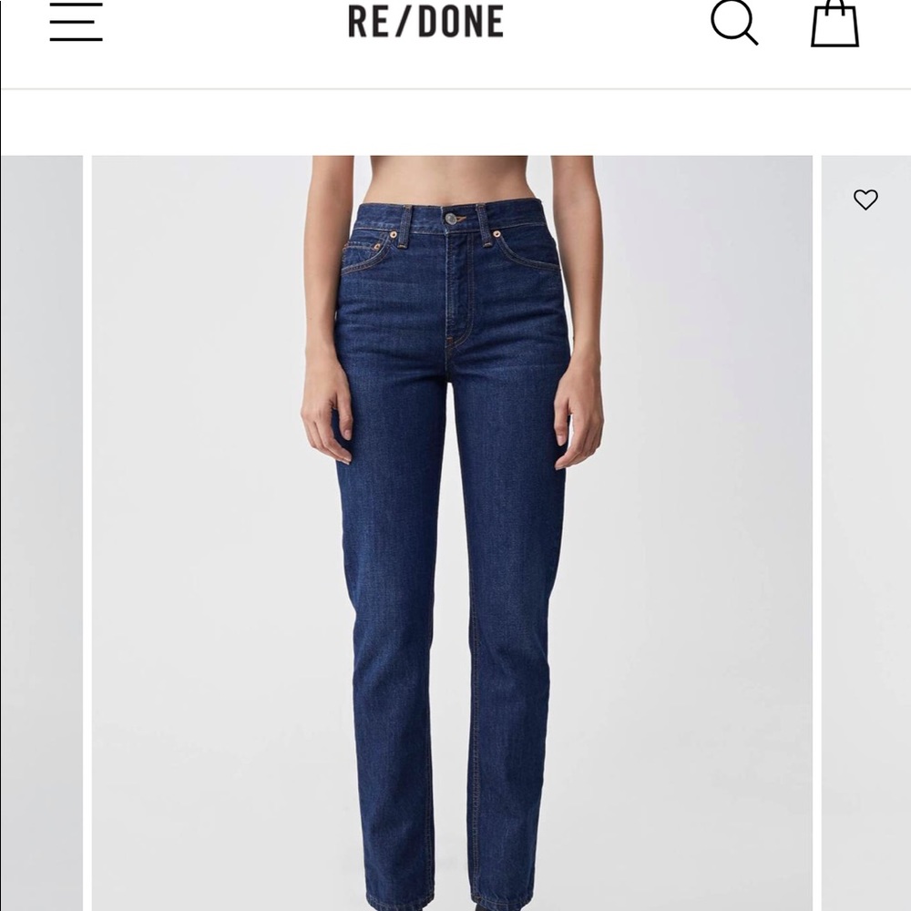 Redone bootcut high rise NWT